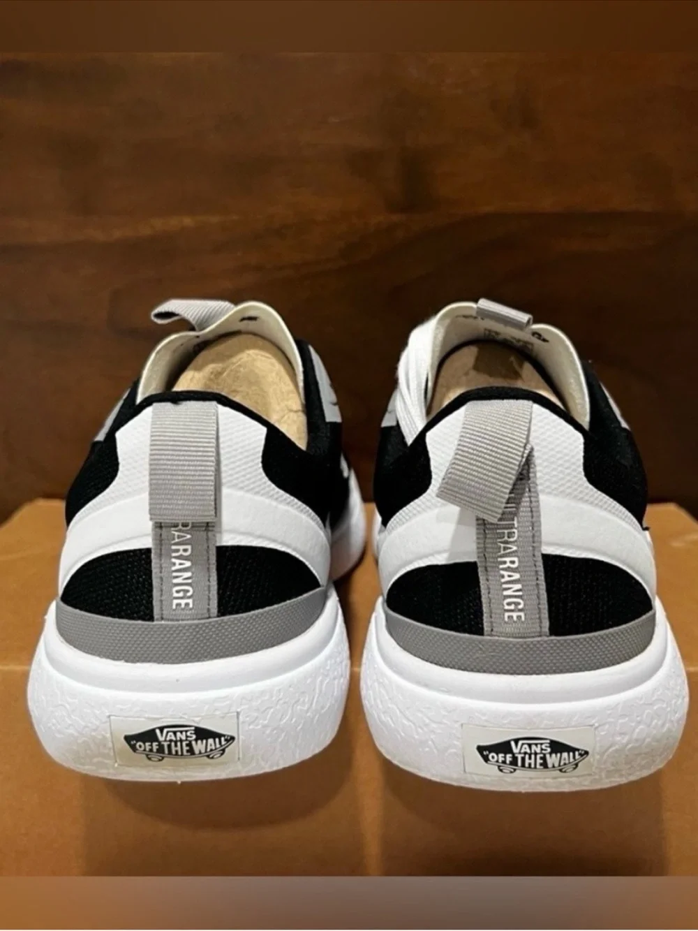 New Vans Ultrarange Exp Black, Gray & White Sneakers